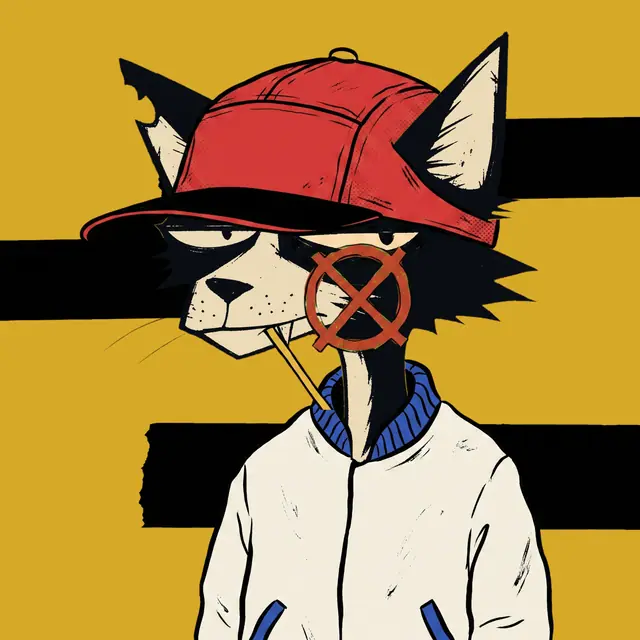 Broker #0510, a screenprinted alley cat.