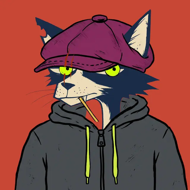Broker #0511, a screenprinted alley cat.