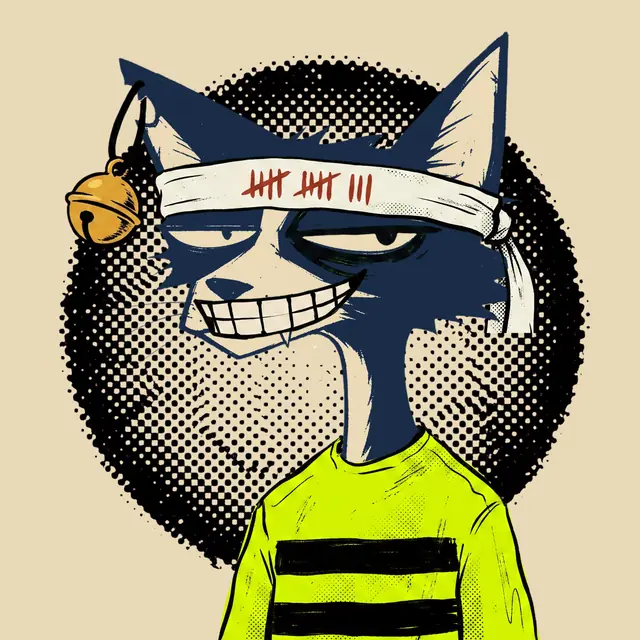 Broker #0052, a screenprinted alley cat.