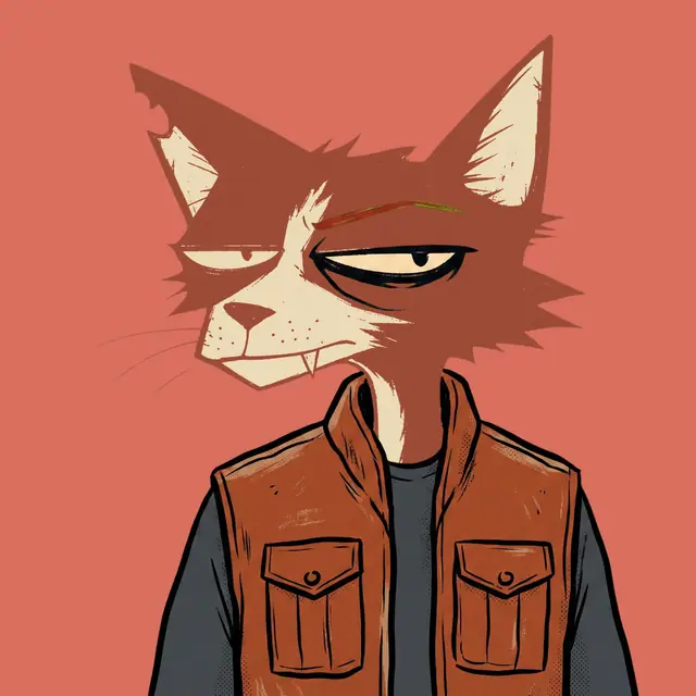 Broker #0523, a screenprinted alley cat.