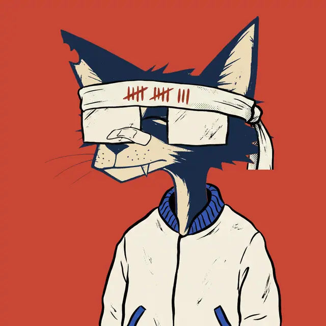 Broker #0526, a screenprinted alley cat.
