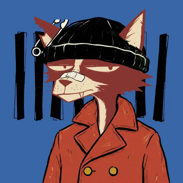 Broker #0527, a screenprinted alley cat.