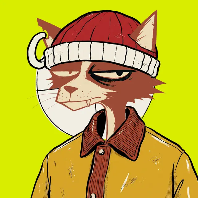 Broker #0536, a screenprinted alley cat.