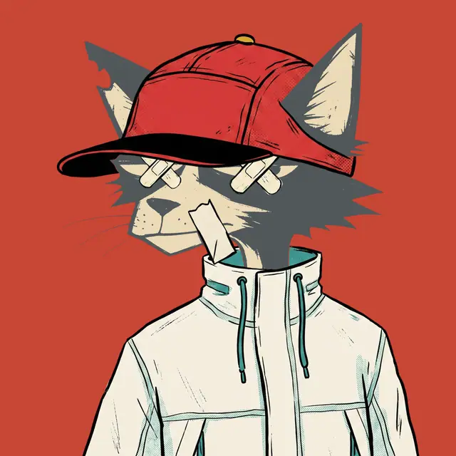 Broker #0537, a screenprinted alley cat.