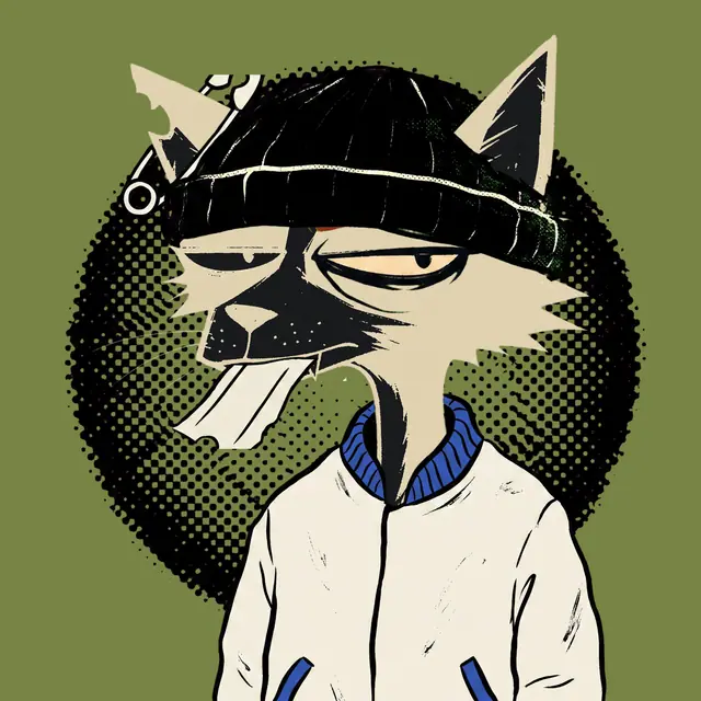 Broker #0538, a screenprinted alley cat.