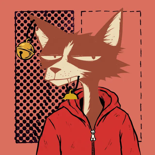 Broker #0054, a screenprinted alley cat.