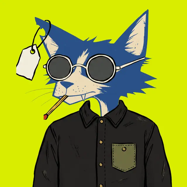 Broker #0544, a screenprinted alley cat.