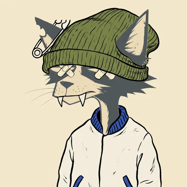 Broker #0545, a screenprinted alley cat.