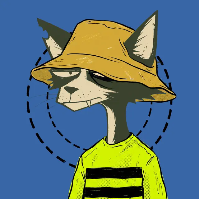 Broker #0548, a screenprinted alley cat.
