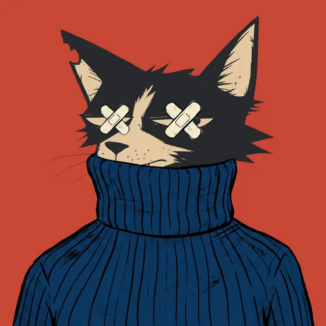 Broker #0554, a screenprinted alley cat.