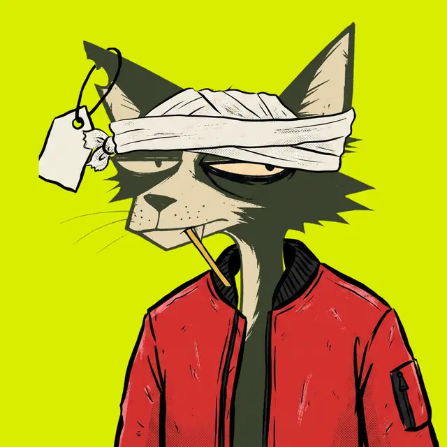 Broker #0557, a screenprinted alley cat.