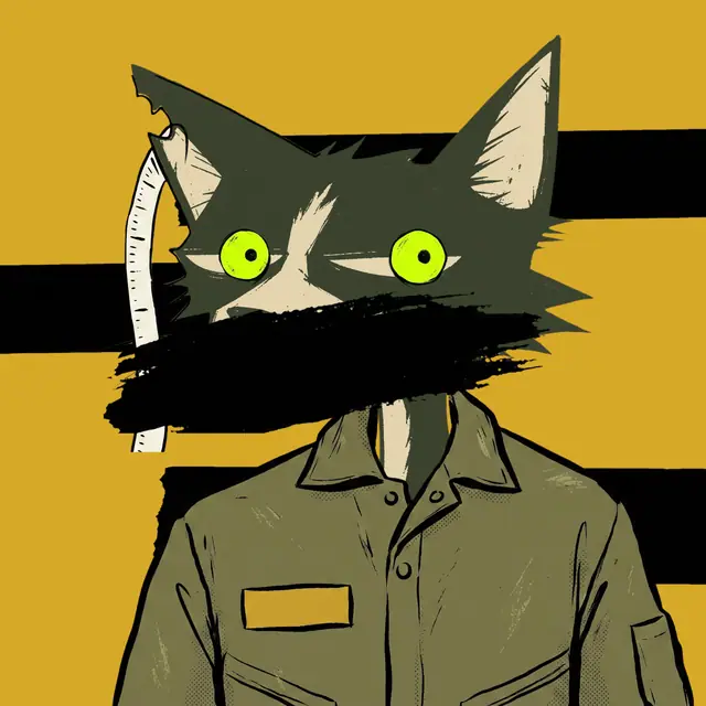 Broker #0560, a screenprinted alley cat.