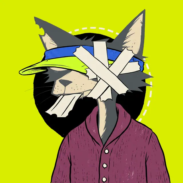 Broker #0570, a screenprinted alley cat.