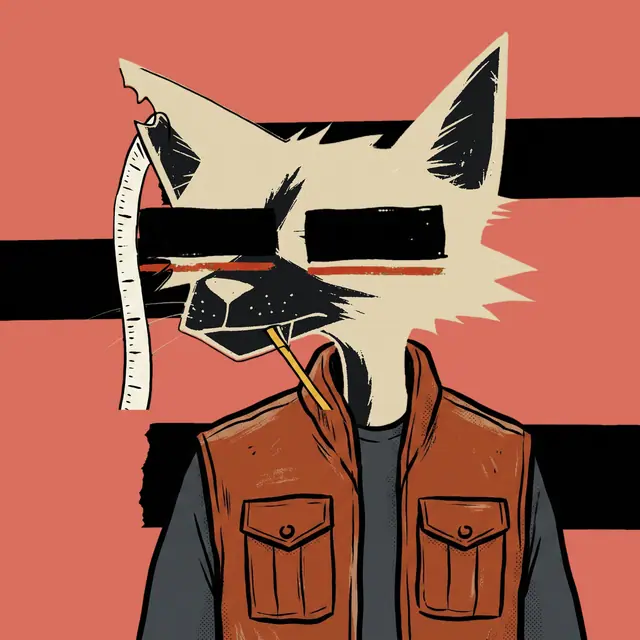 Broker #0572, a screenprinted alley cat.