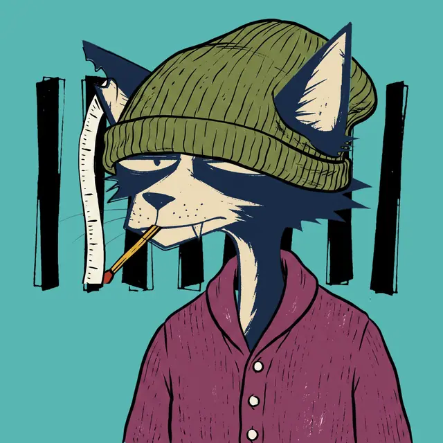 Broker #0576, a screenprinted alley cat.
