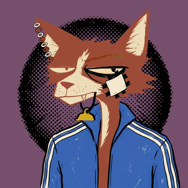 Broker #0582, a screenprinted alley cat.