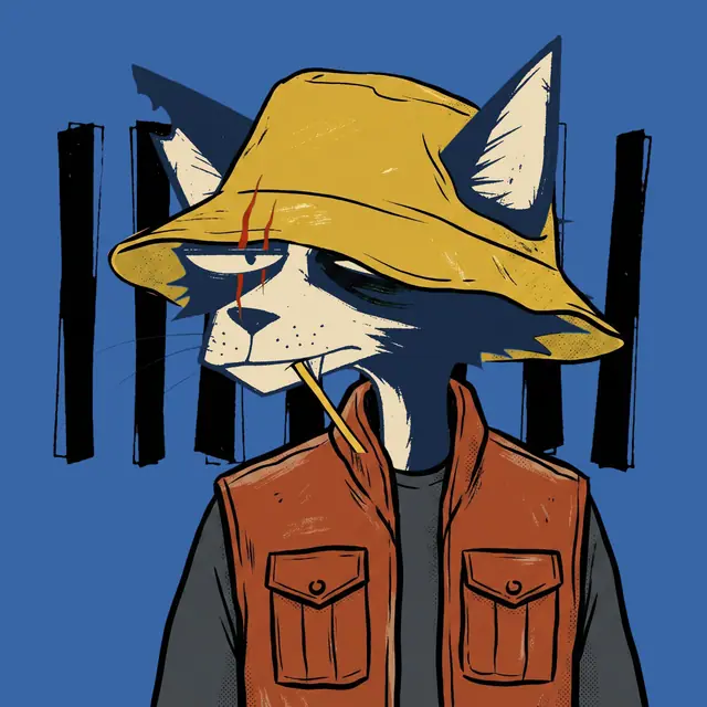 Broker #0585, a screenprinted alley cat.