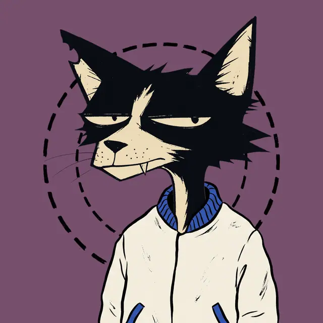 Broker #0587, a screenprinted alley cat.