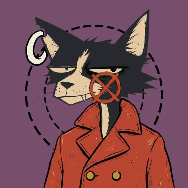 Broker #0589, a screenprinted alley cat.