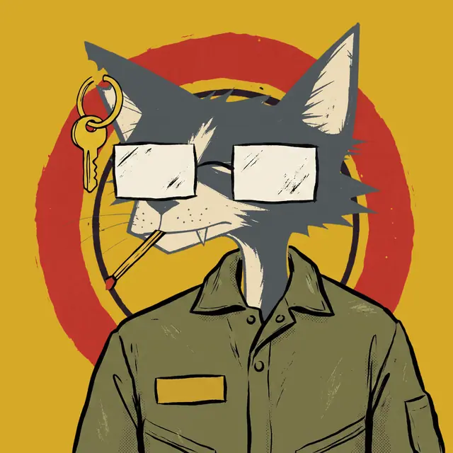 Broker #0593, a screenprinted alley cat.