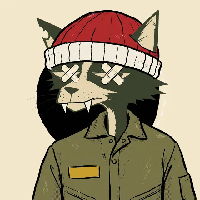 Broker #0594, a screenprinted alley cat.