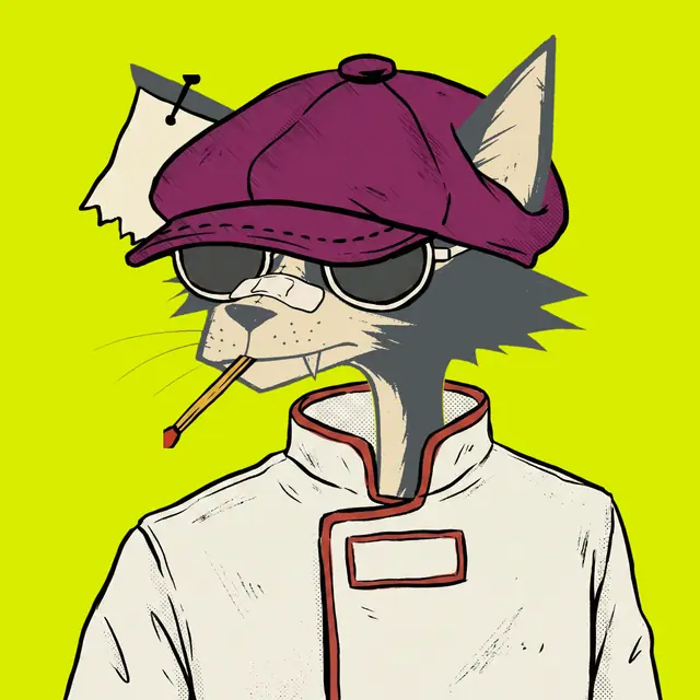 Broker #0596, a screenprinted alley cat.