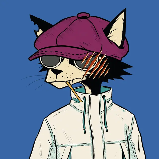 Broker #0599, a screenprinted alley cat.