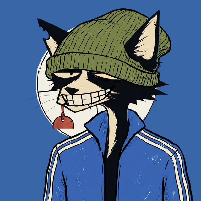 Broker #0600, a screenprinted alley cat.