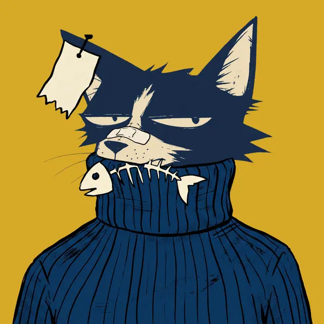Broker #0602, a screenprinted alley cat.