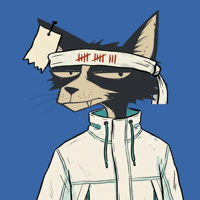 Broker #0605, a screenprinted alley cat.