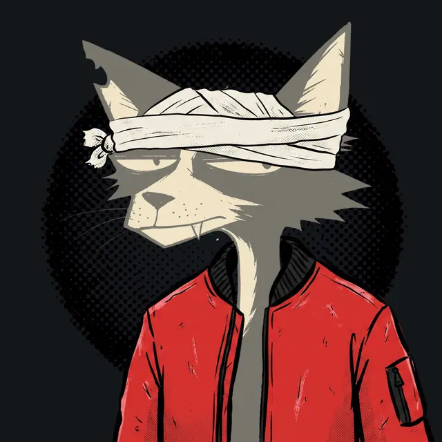 Broker #0607, a screenprinted alley cat.