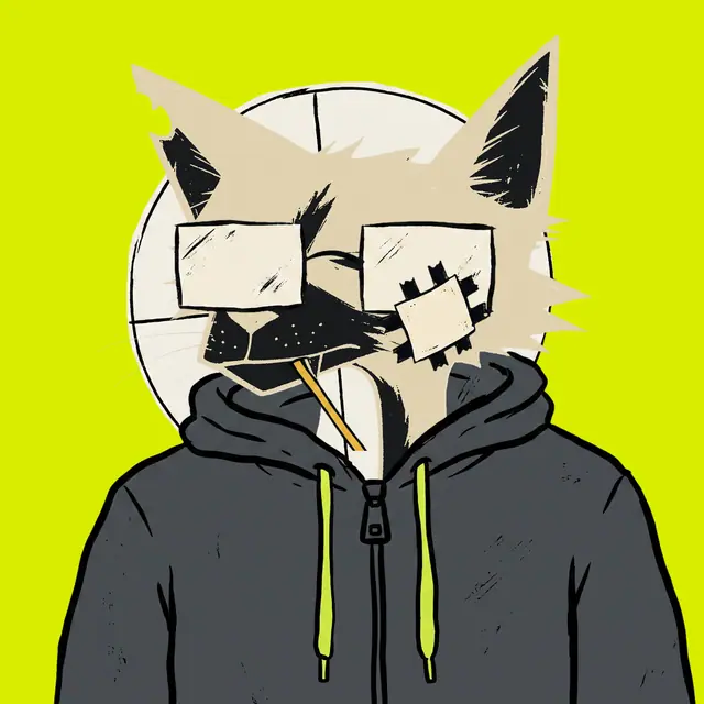 Broker #0061, a screenprinted alley cat.