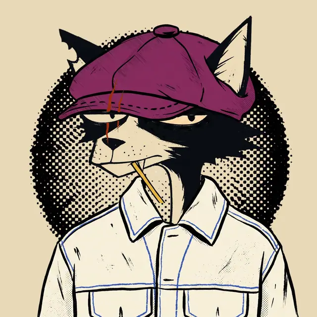 Broker #0610, a screenprinted alley cat.