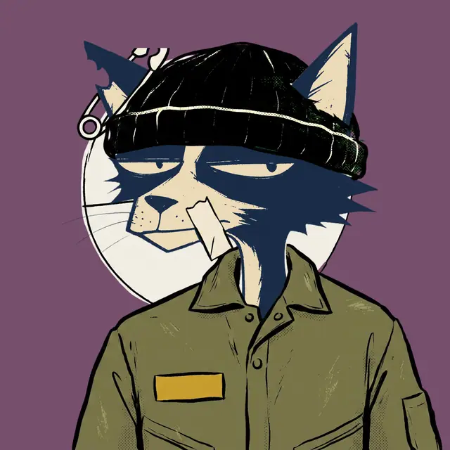 Broker #0625, a screenprinted alley cat.