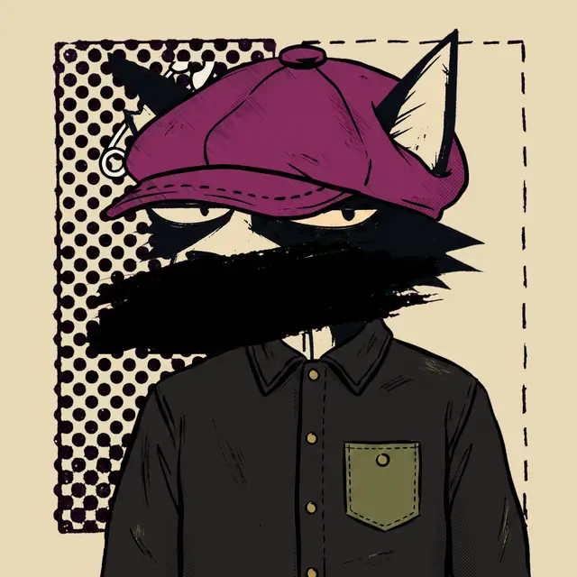 Broker #0626, a screenprinted alley cat.