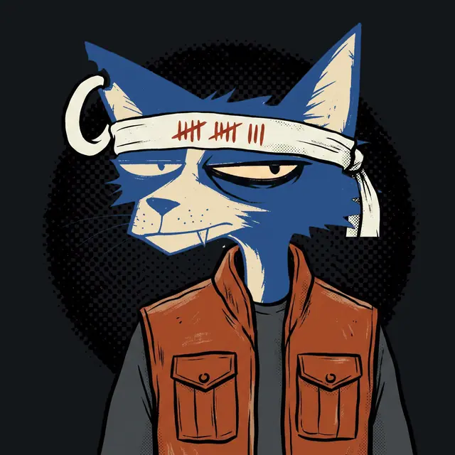 Broker #0629, a screenprinted alley cat.