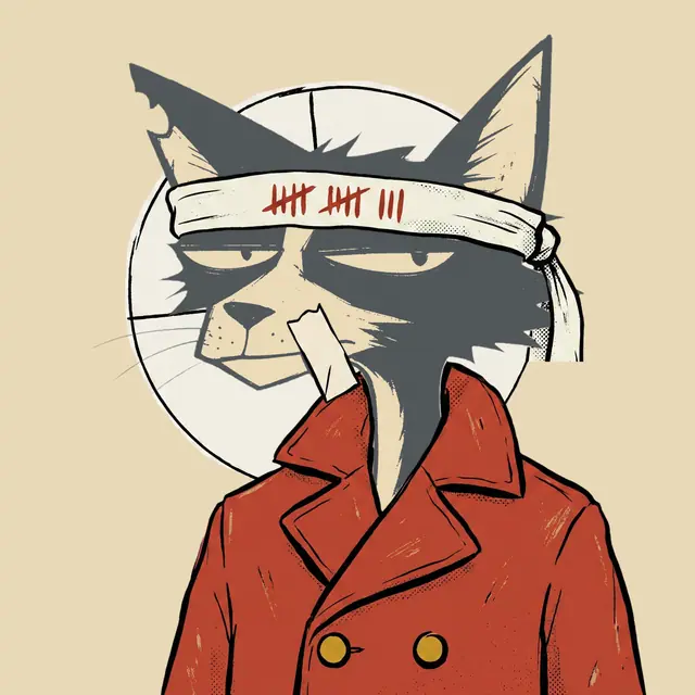 Broker #0630, a screenprinted alley cat.