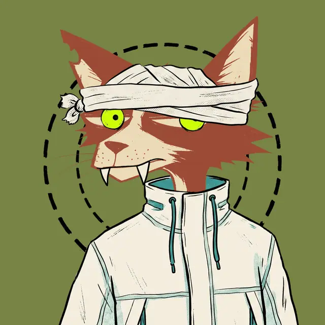 Broker #0632, a screenprinted alley cat.