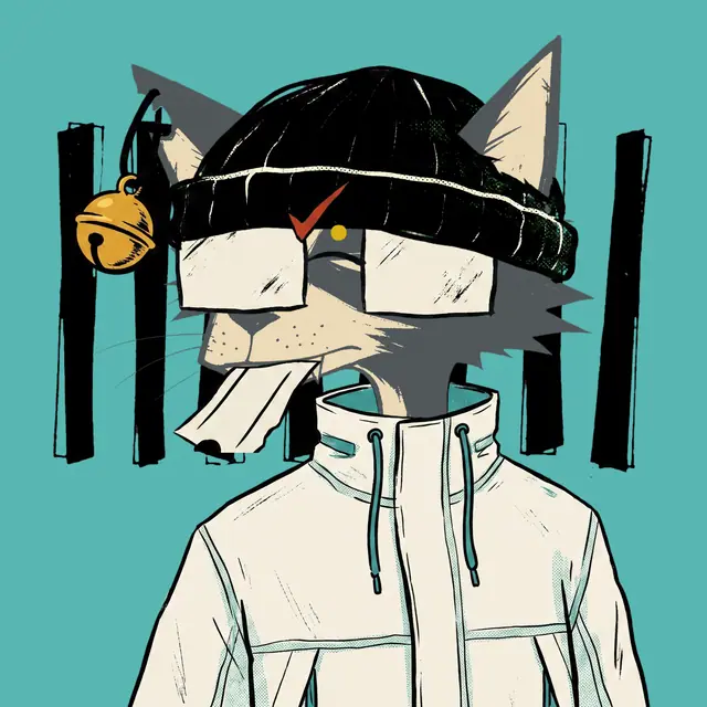 Broker #0635, a screenprinted alley cat.
