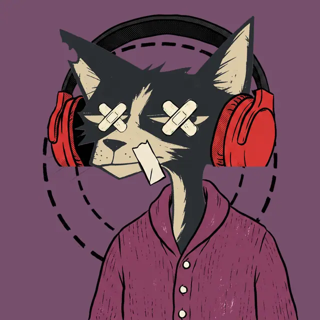 Broker #0642, a screenprinted alley cat.