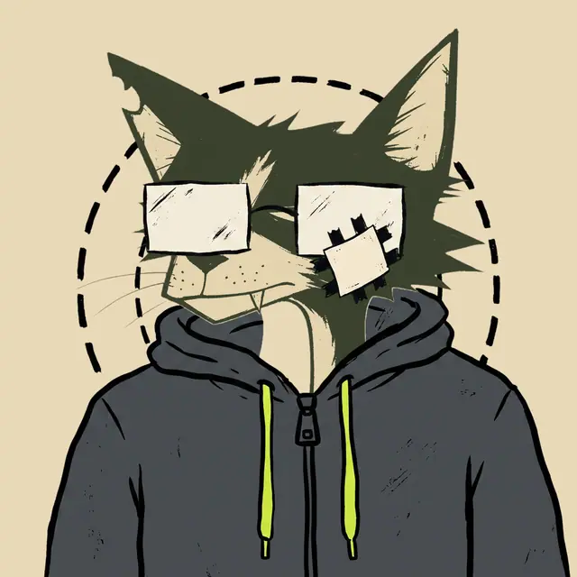 Broker #0645, a screenprinted alley cat.