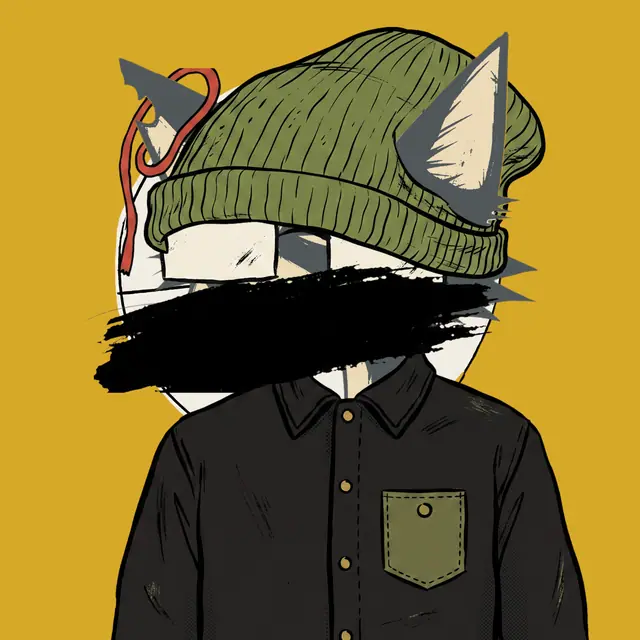 Broker #0649, a screenprinted alley cat.