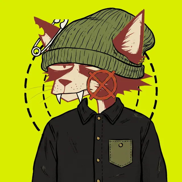 Broker #0653, a screenprinted alley cat.