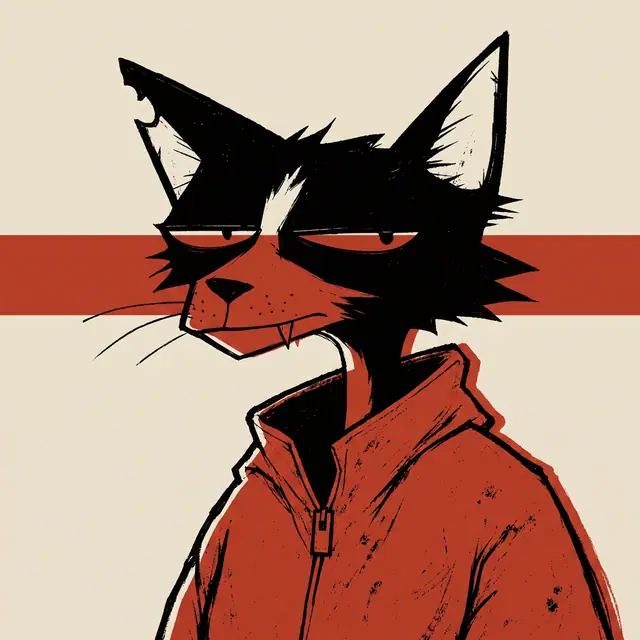 Broker #0656, a screenprinted alley cat.