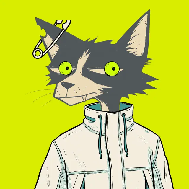 Broker #0657, a screenprinted alley cat.