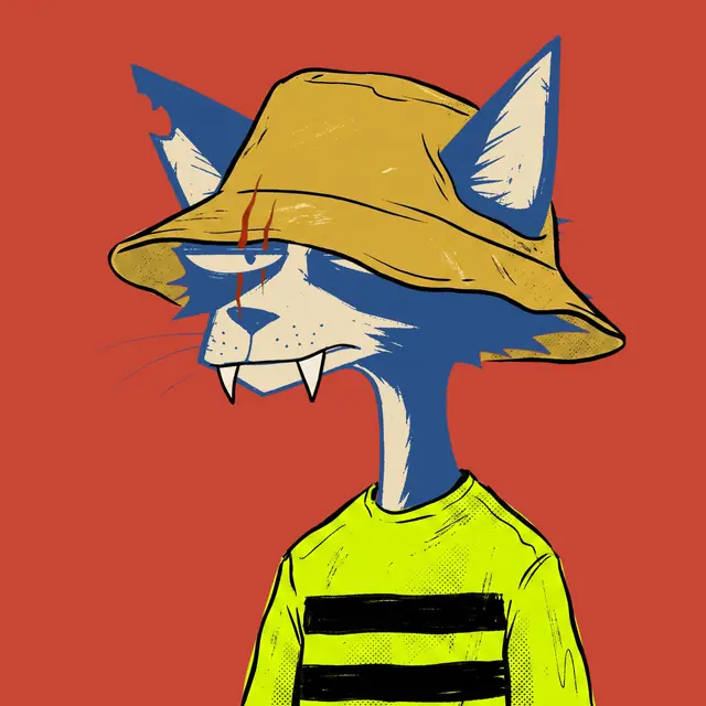 Broker #0661, a screenprinted alley cat.