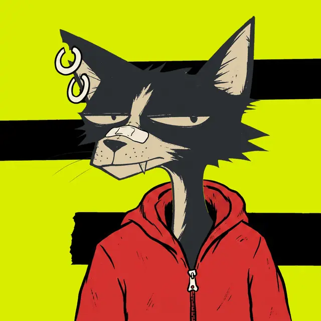 Broker #0668, a screenprinted alley cat.