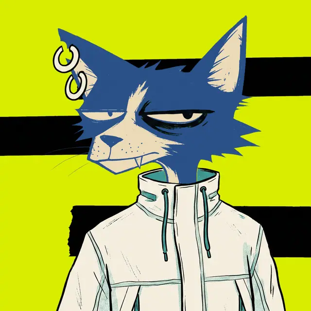 Broker #0670, a screenprinted alley cat.