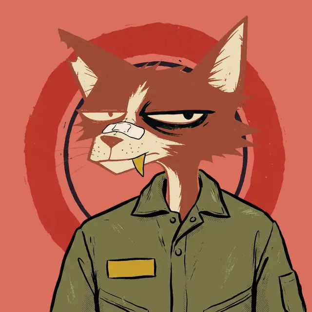 Broker #0676, a screenprinted alley cat.