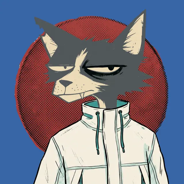 Broker #0680, a screenprinted alley cat.